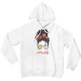 Baseball Softball Momlife Mom Messy Bun Afro Mom Mothers Day Youth Hoodie