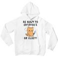 Be Kind To Everyone Or Else Funny Cute Cat With Knife Youth Hoodie