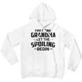 Grandma Let The Spoiling Begin Gift First Time Grandma Youth Hoodie