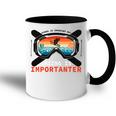 School Is Important But Skiing Is Importanter Accent Mug