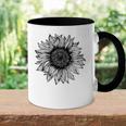 Be Kind Sunflower Minimalistic Flower Plant Artwork Accent Mug