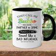 Bubbe Grandma Gift They Call Me Bubbe Because Partner In Crime Accent Mug