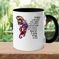 Butterfly She Whispered Back I Am The Storm Accent Mug
