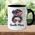 Doodle Mom Happy 4Th Of July American Flag Day Accent Mug