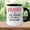 Granny Grandma Gift Granny The Woman The Myth The Legend Accent Mug