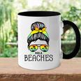 Hola Beaches Funny Beach Vacation Summer For Women Men Accent Mug