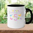 Kids 5Th Fifth Birthday Party Cake Little Butterfly Flower Fairy Accent Mug