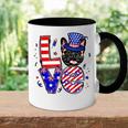 Love French Bulldog Patriotic 4Th Of July Accent Mug