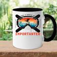 School Is Important But Skiing Is Importanter Accent Mug