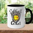 Softball Gigi Leopard Game Day Softball Lover Grandma Accent Mug
