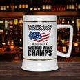Back To Back Undefeated World War Champs Trend Ceramic Beer Stein