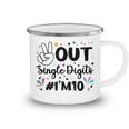 10Th Birthday For Girls Peace Out Single Digits Camping Mug