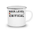 Beer Level Critical Camping Mug