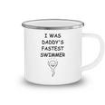Copy Of I Was Daddys Fastest Swimmer Funny Baby Gift Funny Pregnancy Gift Funny Baby Shower Gift Camping Mug