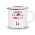 Expecting A Little Firecracker New Mom 4Th Of July Pregnancy Camping Mug