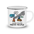 Funny Camping Fire Fact Smoke Follows 50 Shirt Camping Mug