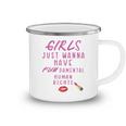 Girls Just Wanna Have Fundamental Human Rights Funny Camping Mug