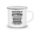 God Blessed Me With An Awesome Boyfriend Camping Mug