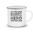 Husband Daddy Protector Hero Veteran Fathers Day Dad Gift Camping Mug