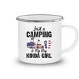 Just A Camping And Flip Flop Kinda Girl 4Th Of July Camping Mug