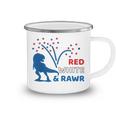 Kids Youth 4Th Of July 4Th T-Rex Dinosaur Kids Patriotic Camping Mug