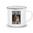 Lion Dont Stop Me Camping Mug