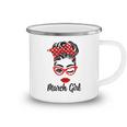 March Girl Women Face Wink Eye Bandana Birthday Gifts 548 Trending Shirt Camping Mug