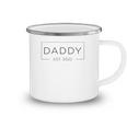 Mens Daddy Est 2022 Promoted To Father 2022 Fathers Day Camping Mug