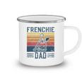 Mens Funny Vintage Frenchie Dad For Men - French Bulldog Camping Mug