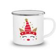 New Christmas Unicorn Face Santicorn Cute Camping Mug