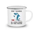 Pap Grandpa Gift Pap Shark Like A Normal Grandpa But More Awesome Camping Mug
