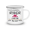 Ryker Name Gift To My Wonderful Ryker Camping Mug