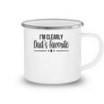 Womens Im Clearly Dads Favorite Son Daughter Funny Cute Camping Mug