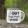 10Th Birthday For Girls Peace Out Single Digits Camping Mug