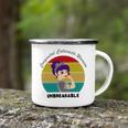 Congenital Cataracts Warrior Vintage Strong Women Grey Ribbon Congenital Cataracts Support Congenital Cataracts Awareness Camping Mug