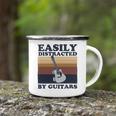 Easily Distracted By Guitars Quote For A Guitar Player Racerback Camping Mug