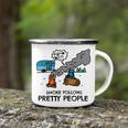 Funny Camping Fire Fact Smoke Follows 50 Shirt Camping Mug