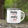 Heading For The Naughty List Christmas Tshirts Camping Mug