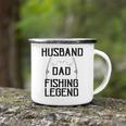 Husband Dad Fishing Legend Funny Fathers Day Father Fishermen Fishing Lovers Fishing V2 Camping Mug