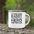 Husband Daddy Protector Hero Veteran Fathers Day Dad Gift Camping Mug
