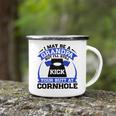 I May Be A Grandpa But Ill Still Kick Your Butt A Cornhole Camping Mug