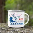 Kids Youth 4Th Of July 4Th T-Rex Dinosaur Kids Patriotic Camping Mug