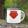 Mens Superhero Super Papa Father Day Dad Gift Camping Mug
