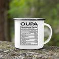 Oupa Grandpa Gift Oupa Nutritional Facts Camping Mug