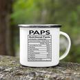 Paps Grandpa Gift Paps Nutritional Facts Camping Mug