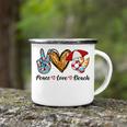 Peace Love Beach Summer Vacation 184 Shirt Camping Mug