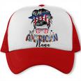 Patriotic Nana 4Th Of July Messy Bun Independence Day Trucker Cap