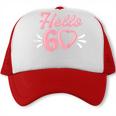 Womens 60Th Birthday For Women Cute Hello 60 Sixty Years Old Trucker Cap
