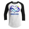 Be Kind Autism Awareness Heart Autism Awareness Month Youth Raglan Shirt