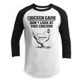 Chicken Game Funny Chicken Joke Youth Raglan Shirt